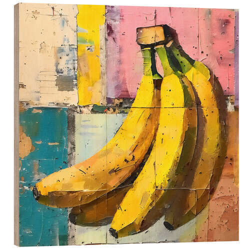 Hout print Tropical fruits - Bananas
