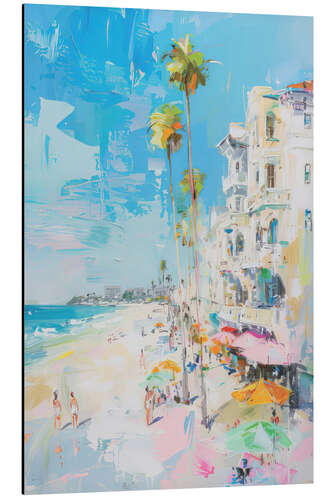 Aluminium print Coastal Village