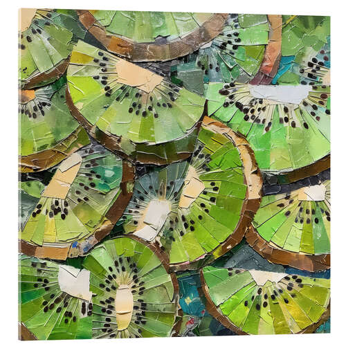 Obraz na szkle akrylowym Kiwi slices
