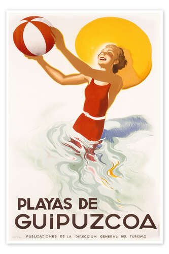Plakat Playas de Guipuzcoa