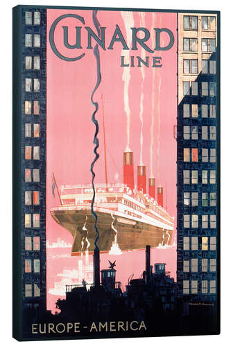 Obraz na płótnie Cunard Line Europe-America
