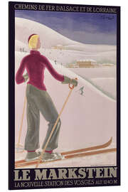 Tableau en aluminium Le Markstein - Chemins de Fer d'Alsace et de Lorraine