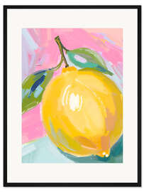 Gerahmter Kunstdruck Zitrone