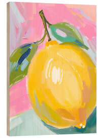 Trätavla Lemon