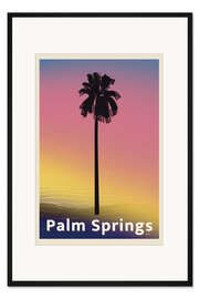 Gerahmter Kunstdruck Palm Springs Reisekunst