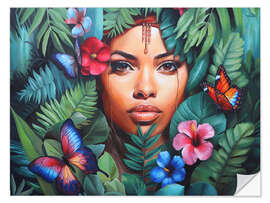 Wandsticker Regenwald