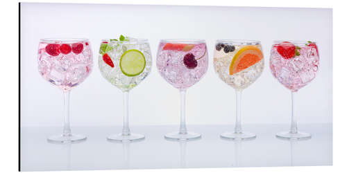 Aluminium print Gin Journey