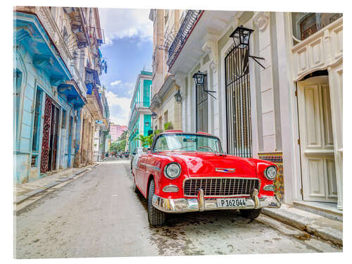 Acrylic print Red Vintage Car