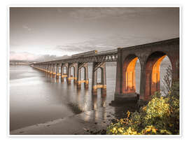 Wandbild Tay-Eisenbahnbrücke - Assaf Frank