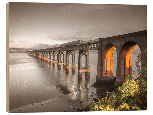Cuadro de madera Tay Rail Bridge