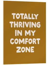 Obraz na szkle akrylowym Thriving in my Comfort Zone - apricot and birch