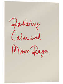 Tableau en verre acrylique Radiating Calm and Minor Rage - apricot and birch