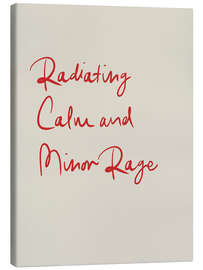 Tableau sur toile Radiating Calm and Minor Rage - apricot and birch