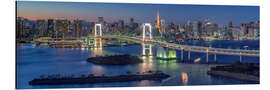 Alubild Regenbogenbrücke Panorama, Tokio, Japan - Jan Christopher Becke