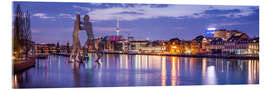 Acrylic print Berlin skyline with Molecule Men - Jan Christopher Becke