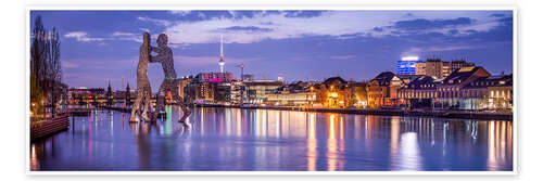 Poster Berlin skyline with Molecule Men
