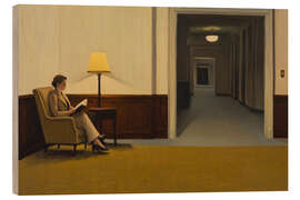 Wood print Quiet Hotel Lobby