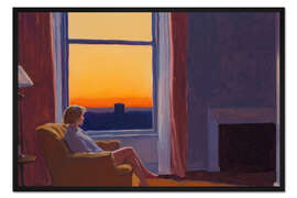 Gerahmter Kunstdruck Sonnenuntergangsstimmung