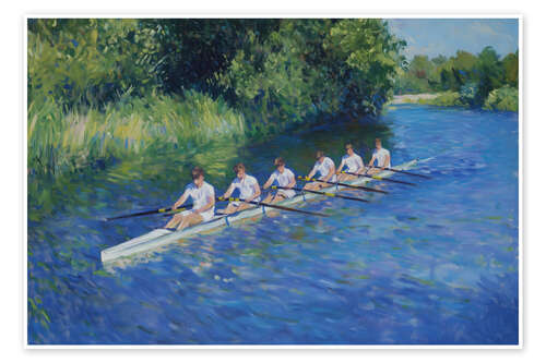 Póster Rowers Gliding