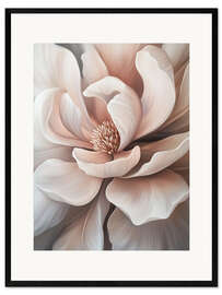 Gerahmter Kunstdruck Eine Blume in der Stille