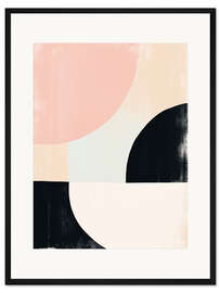 Gerahmter Kunstdruck Minimalistische Zusammenfassung