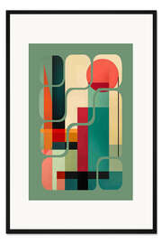 Gerahmter Kunstdruck Bauhaus-Inspiration