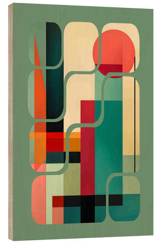 Trätavla Bauhaus Inspiration