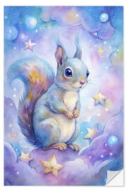 Sticker mural Squirrel in the fantasy world - nobelart