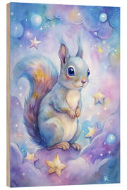 Trätavla Squirrel in the fantasy world - nobelart