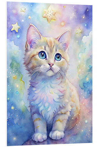Foam board print Kittens in the fantasy world