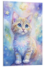 Quadro em plexi-alumínio Kittens in the fantasy world - nobelart