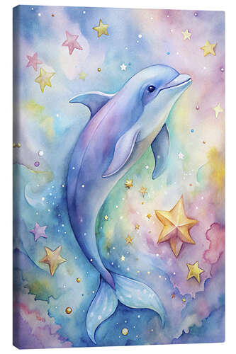 Canvas-taulu Dolphin in the fantasy world