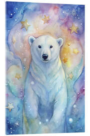 Acrylic print Polar bear in the fantasy world