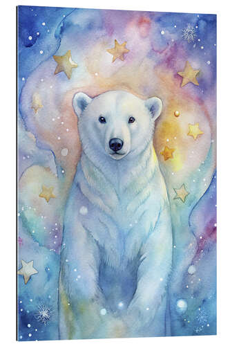 Stampa su plexi-alluminio Polar bear in the fantasy world