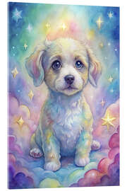 Acrylic print Puppy in the fantasy world - nobelart