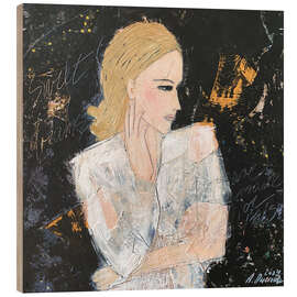 Tableau en bois Sweet dreams are made of this - Adriane Dworzak