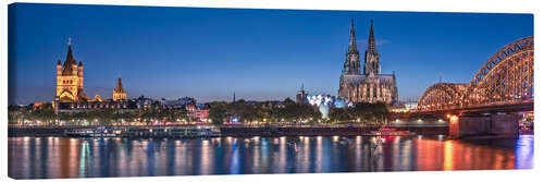 Canvastavla Sunset over the Cologne skyline