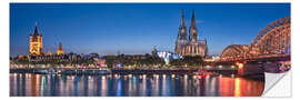 Sticker mural Sunset over the Cologne skyline - Achim Thomae