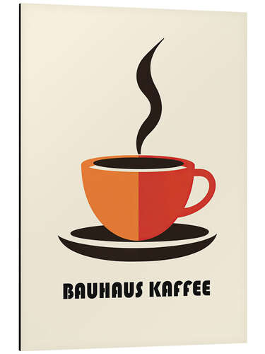 Aluminium print Bauhaus Kaffee