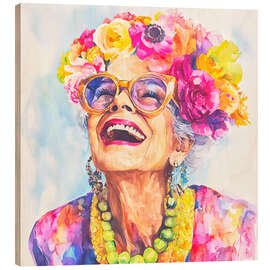 Holzbild Stilikone - Andrea Haase