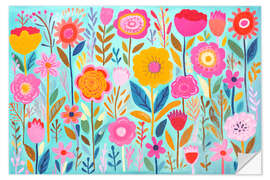 Wandsticker Blumenwiese