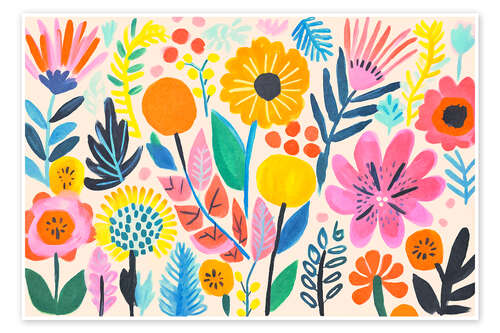 Poster Bunte Sommerwiese