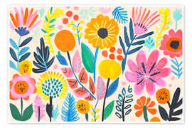 Wandbild Bunte Sommerwiese - Andrea Haase