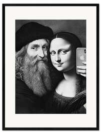 Gerahmter Kunstdruck Mona und Leo
