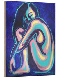 Cuadro de madera Dreaming Lady - Carmen Tyrrell