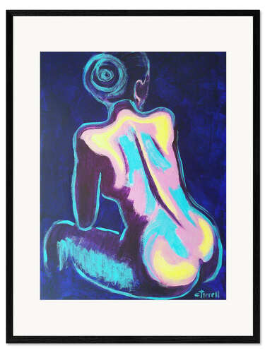 Stampa artistica con cornice Relaxing Lady