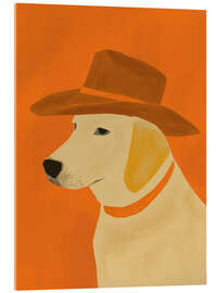 Acrylic print Dog with Hat - ThingDesign