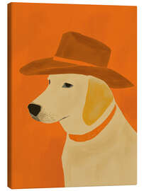 Lienzo Dog with Hat - ThingDesign