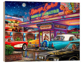 Tableau en bois At The Drive-In - Michael Fishel