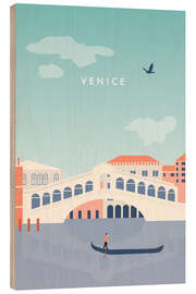Trätavla Venice